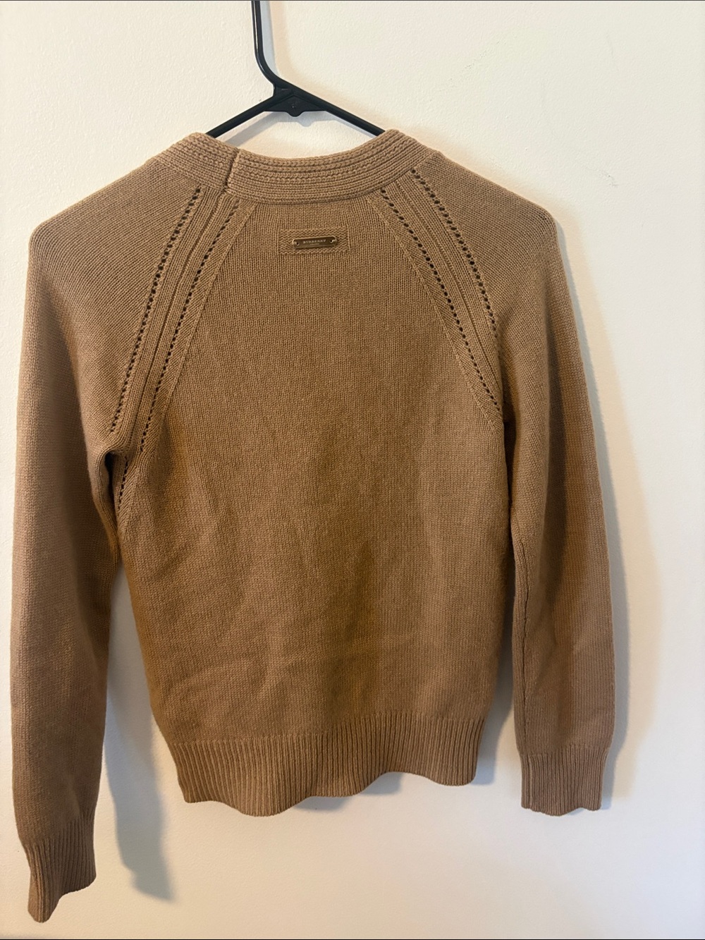 Read description-Burberry Women’s Beige Crewneck Knit Sweater - Picture 6 of 11